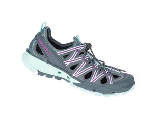 Merrell Choprock Shandals in blue, grey and green