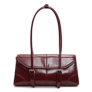 Yfgbcx Burgundy Purses for Women, Wine Colored Purse Top Handle Fashion Leather Shoulder Bag Small Crossbody Bags