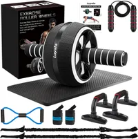 Luyata 10-In-1 Ab Exercise Wheels Kit