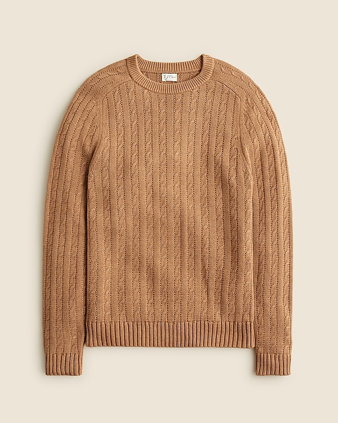 Heritage Cotton Cable-Knit Sweater