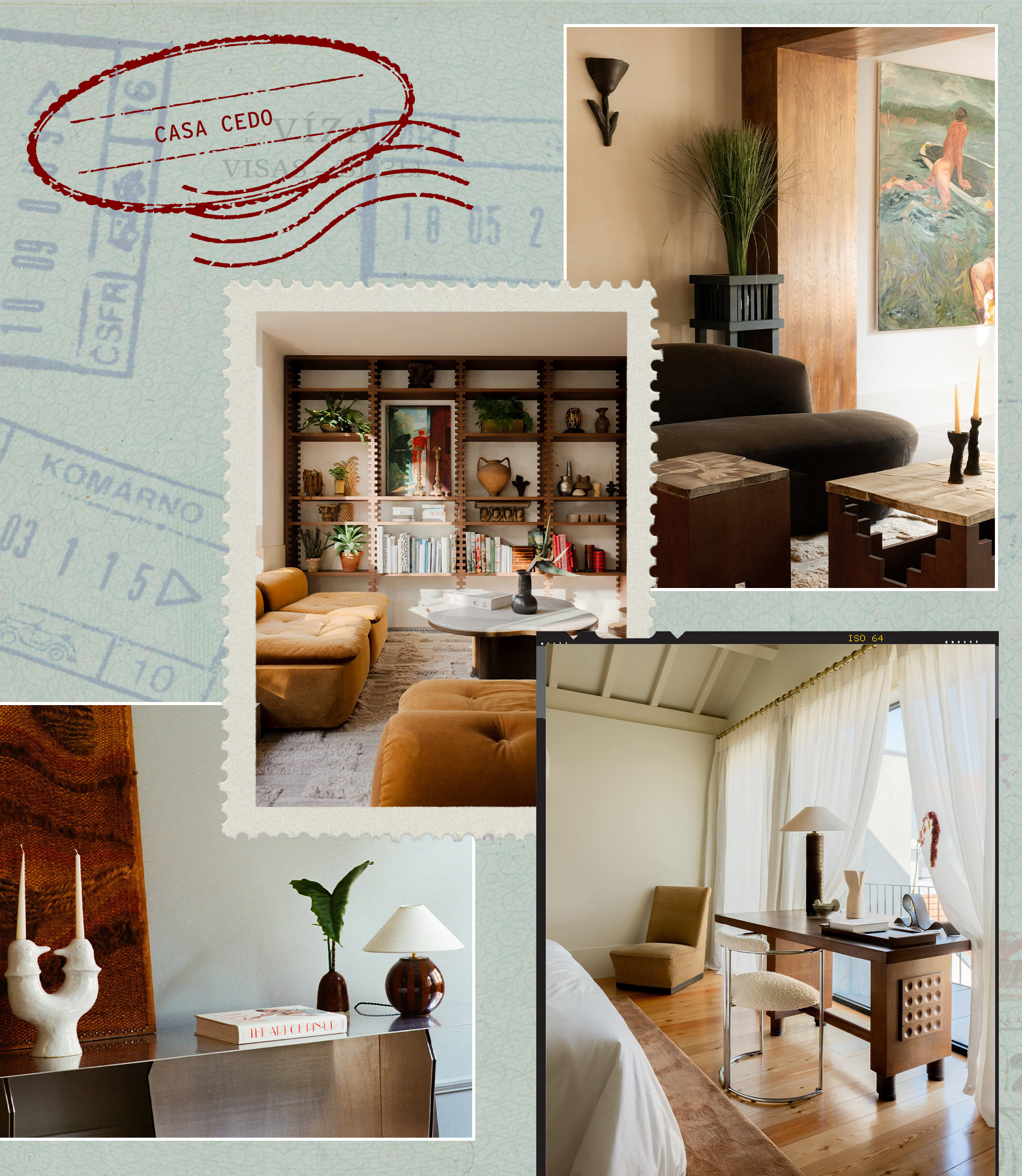Collage of Casa Cedo.