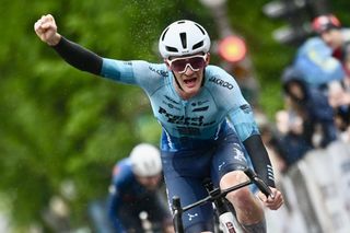 Tyler Stites (Project Echelon Racing) won the rain-soaked stage 4 at the Tour de Beauce