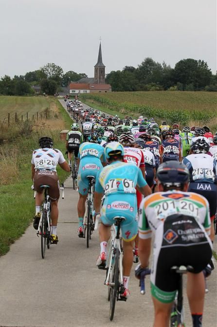 The Brussels Cycling Classic peloton in action