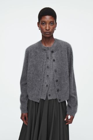 Pure Brushed-Cashmere Cardigan