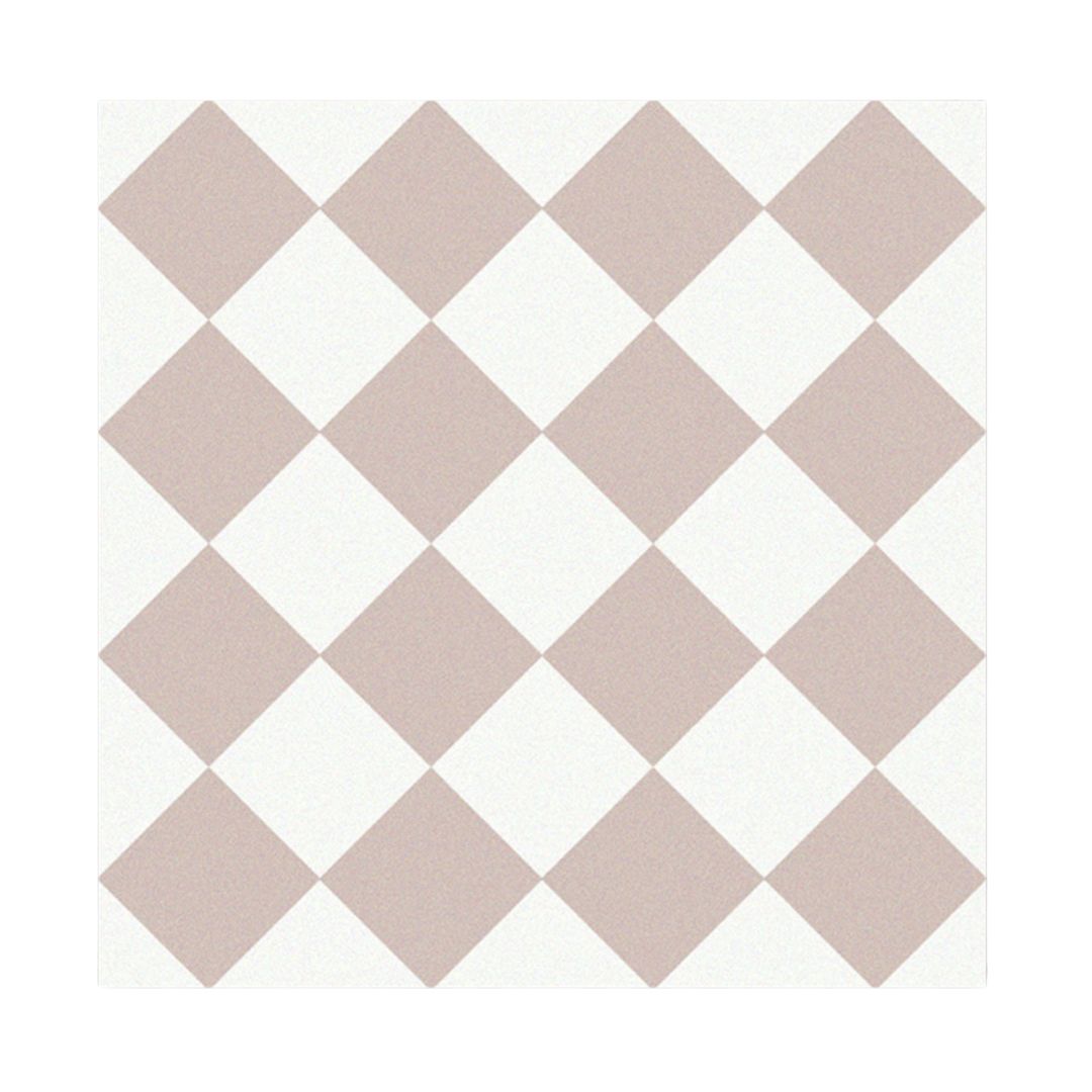 Stonehouse Studio , Chequers Blush Patterned Wall and Floor Tiles