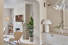 A cozy minimalist living room