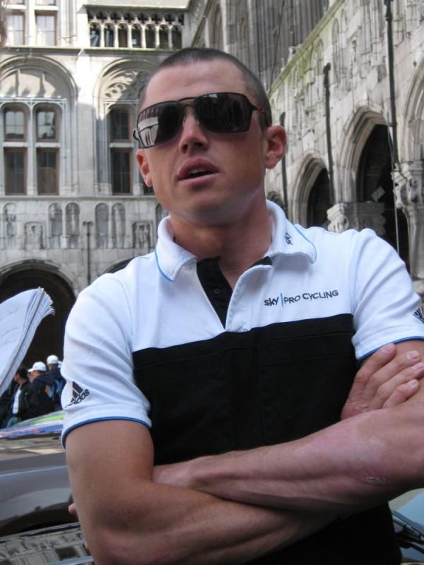 Simon Gerrans (Team Sky) looks cool at the team presentation