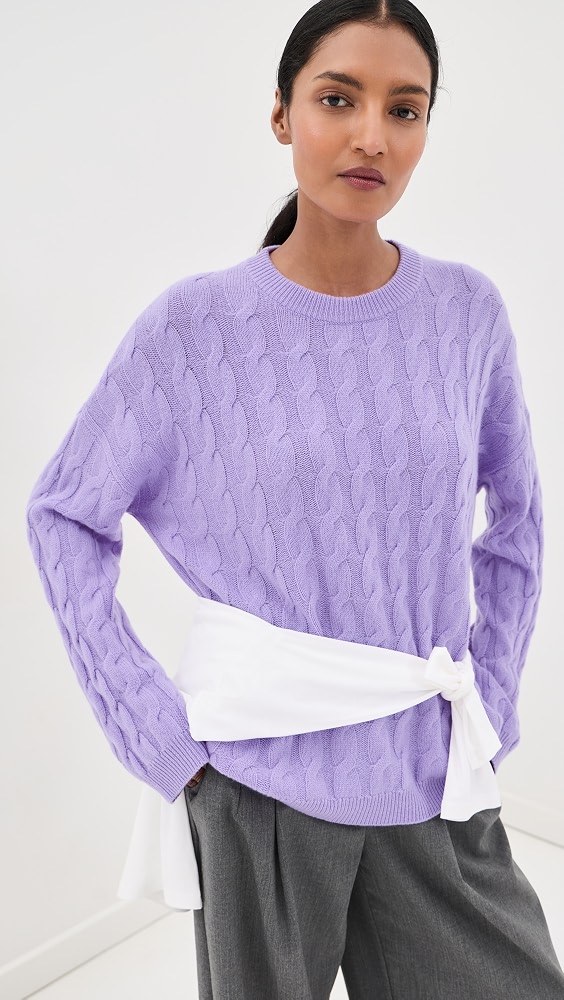 Seymour Cashmere Sweater - Light Mulberry