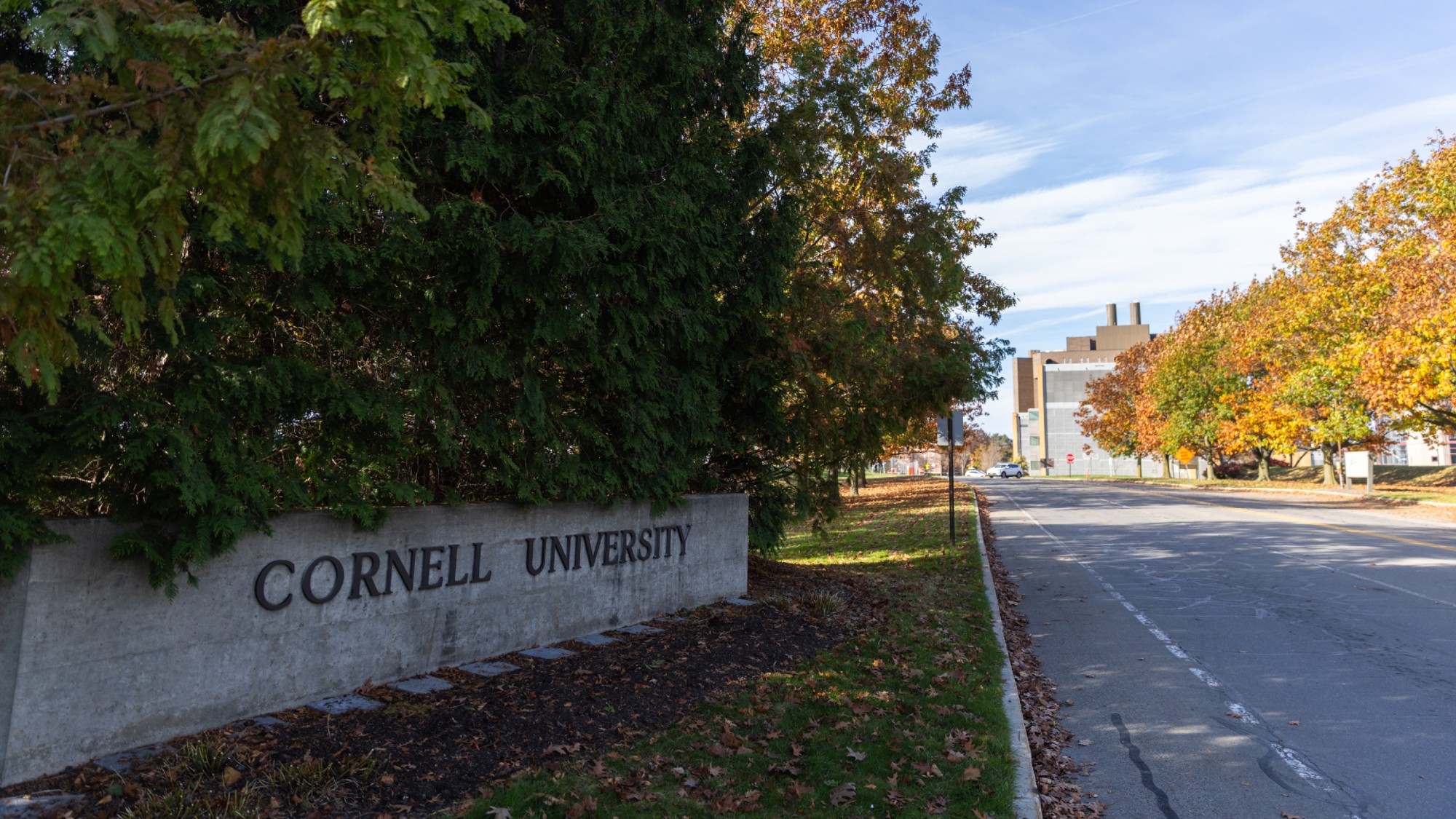 One of the entrances to Cornell University in Ithaca, New York. 