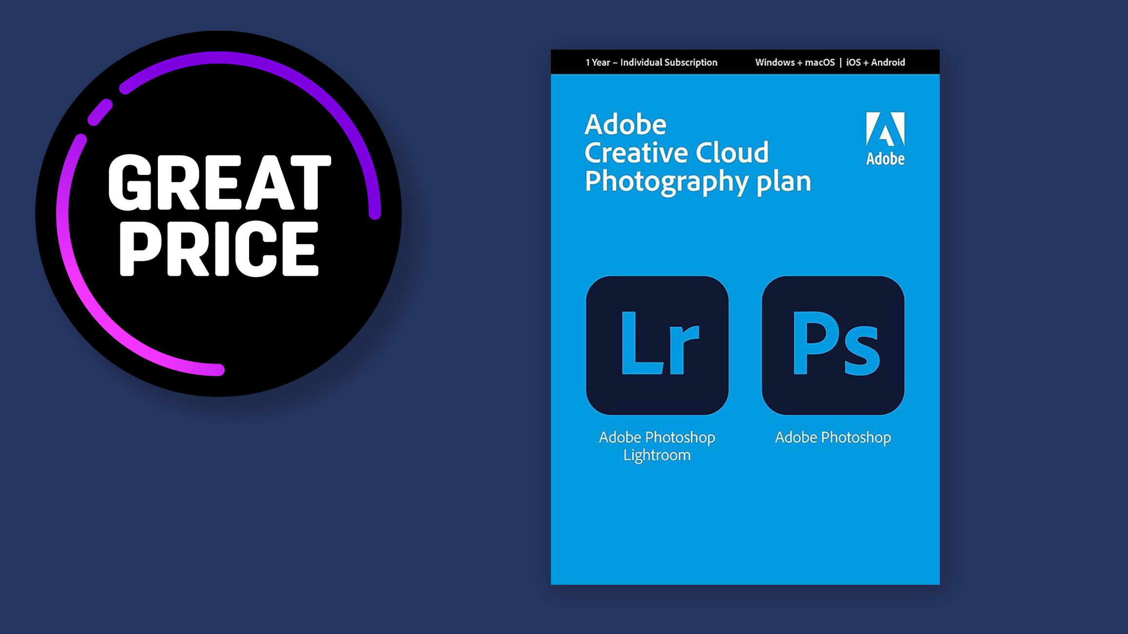 46% off Photoshop & Lightroom!!! Adobe CC Photography Plan for just $128.99