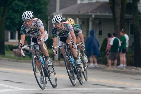 Brothers Alejandro and Anibal Borrajo (Colavita) along with Ryan Anderson (Kelly Benefit) get away as the race winds down.