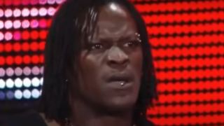 R-Truth thinking he's at Money in the Bank