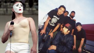 Maynard James Keenan on stage and Deftones in a car park