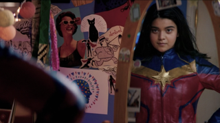 iman vellani ms marvel Disney+ screenshot