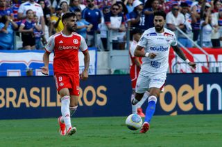 Action from Fortaleza vs Internacional in Brazil's Serie A, 2024