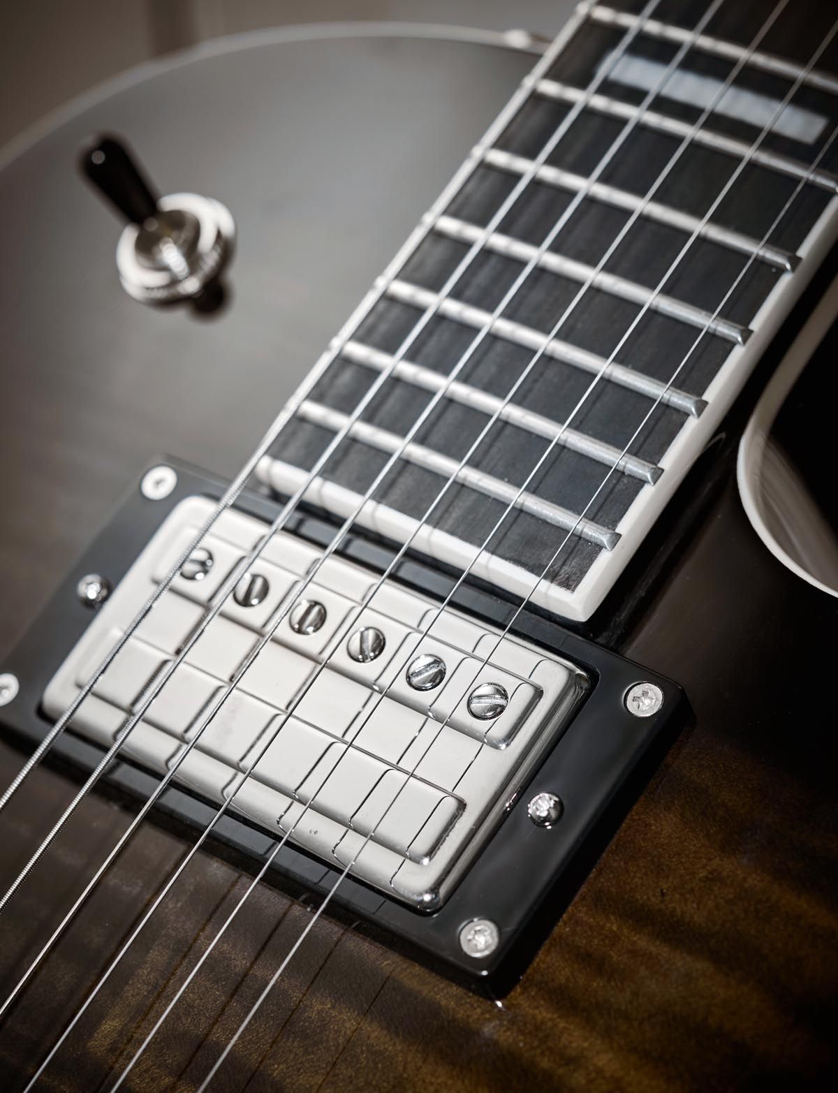 The HB-2 humbuckers offer a classy, refined range of humbucker tones, and while the coil-split tones are on the thin side, a little EQ/boost will get the best out of them.