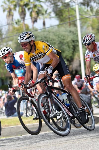 Francisco Mancebo (Realcyclist.com) staying safe near the front of the bunch.