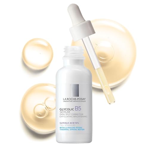 La Roche-Posay Glycolic Acid Serum With Tranexamic Acid, Kojic Acid and Vitamin B5, Reduces Dark Spots and Discoloration, Skin Tone Corrector to Brighten and Even Skin Tone