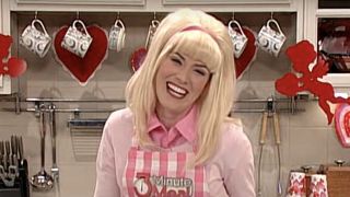 Crista Flanagan in a kitchen on MADtv