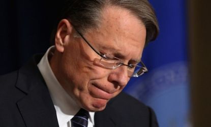 The NRA's Wayne LaPierre would like a gun in every school.