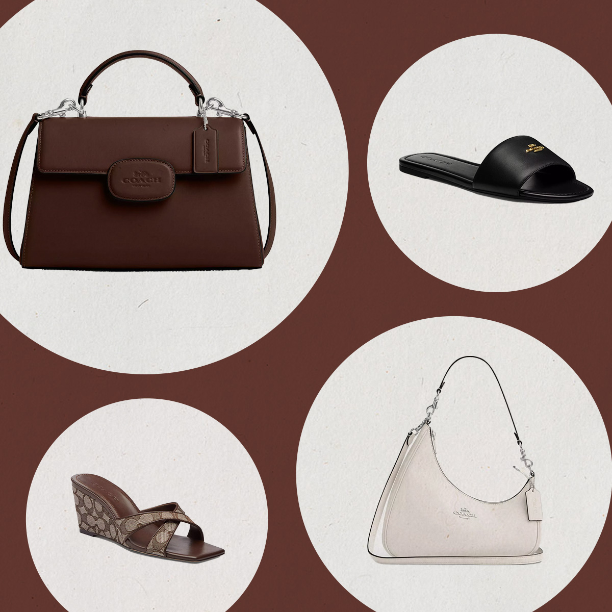 Coach products collage