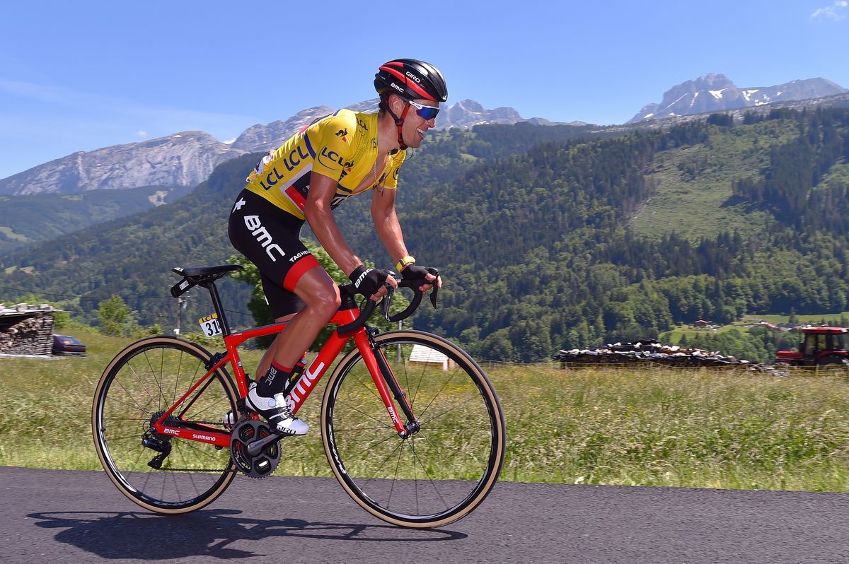 Richie Porte (BMC) in yellow at the Dauphine