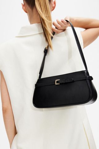 Belt-Detail Shoulder Bag