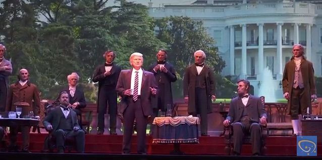 The animatronic Donald Trump.