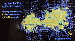 Sprint's 5G network coverage in the Dallas area. Credit: Tom's Guide