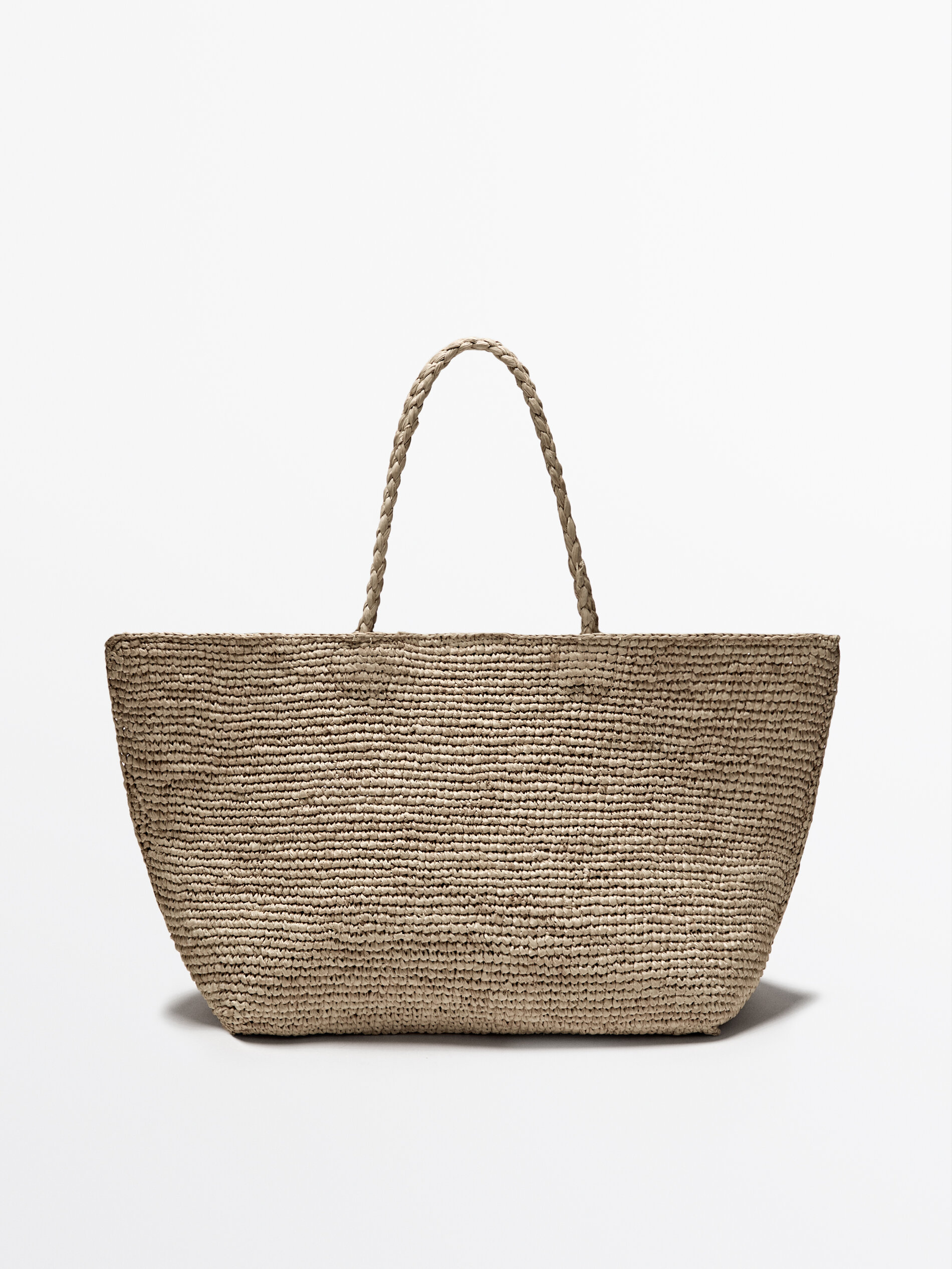 Natural Raffia Shopper Bag