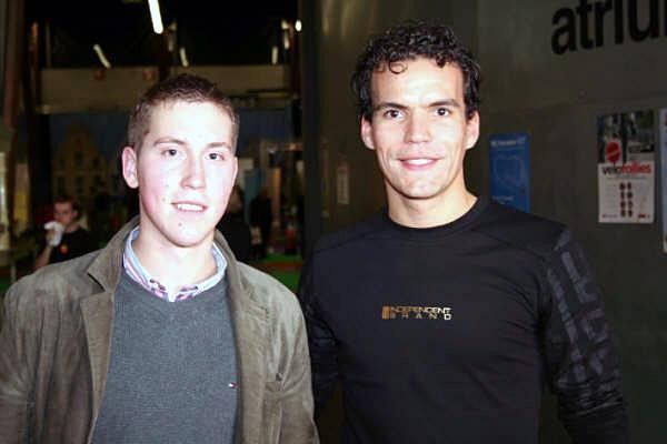 Gert Steegmans with a fan