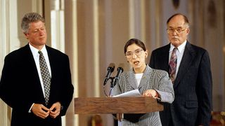 ruth bader ginsberg is sworn in at the white house