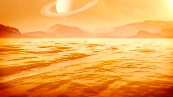 The largest sea on Titan can be more than 1000 feet deep