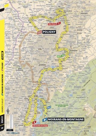 Profile of stage 19 of the 2023 Tour de France