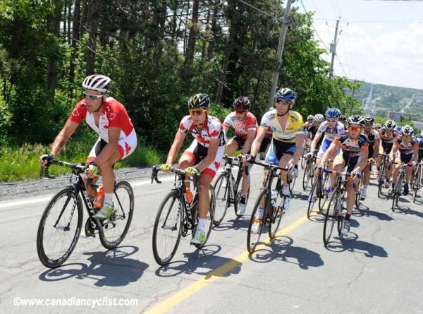 The top four riders were never far from each other