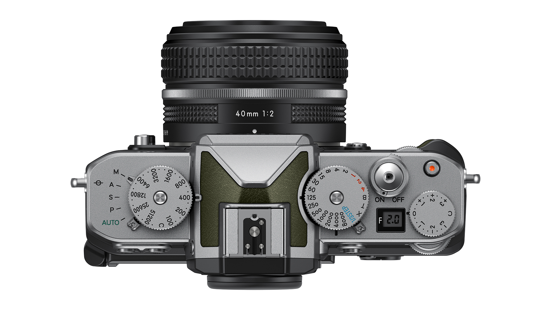 Top of Nikon Zf silver edition