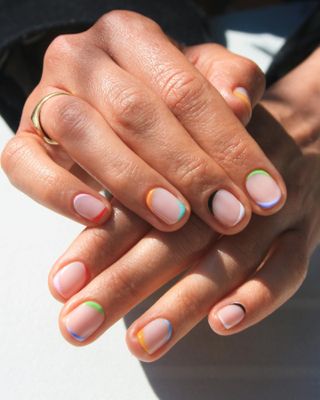 A bright and colorful manicure by Imarni Nails