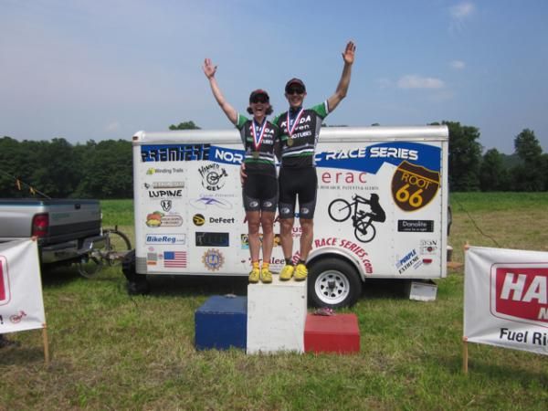 Mike Broderick and Mary McConneloug double up on the podium at the Root 66 series race in Vermont
