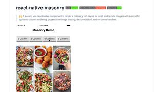 This tool enables you to build a Masonry-style layout with React