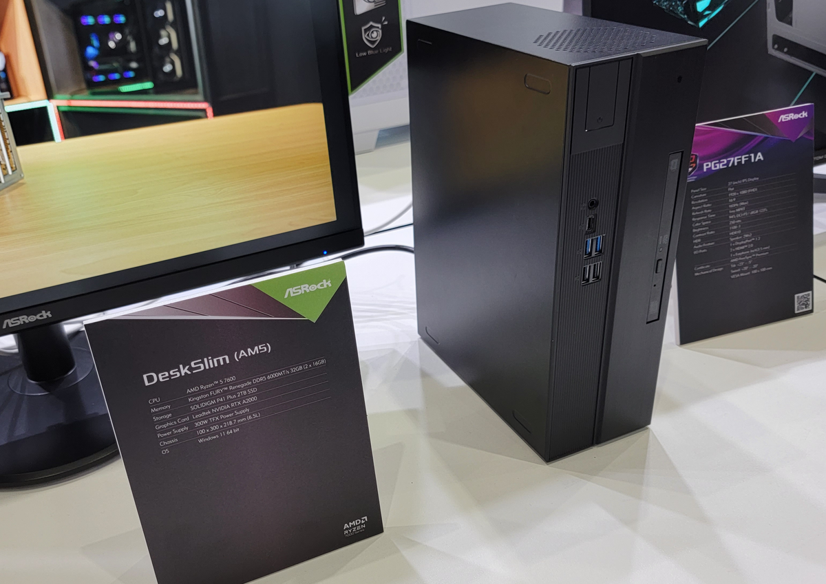 ASRock's DeskSlim and DeskMeet Compact PCs Get Ryzen 7000 and PCIe