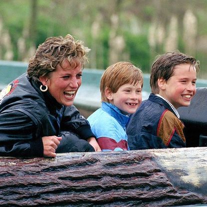 Diana, William & Harry At Thorpe Park