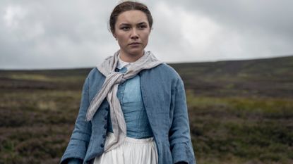 The Wonder ending explained, seen here is Florence Pugh as Lib Wright in The Wonder