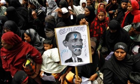 Muslim protesters in Chennai, India