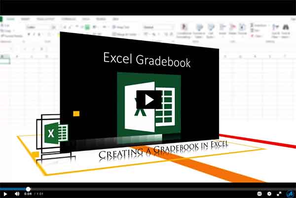 Video Tutorial: Creating a Gradebook in Excel