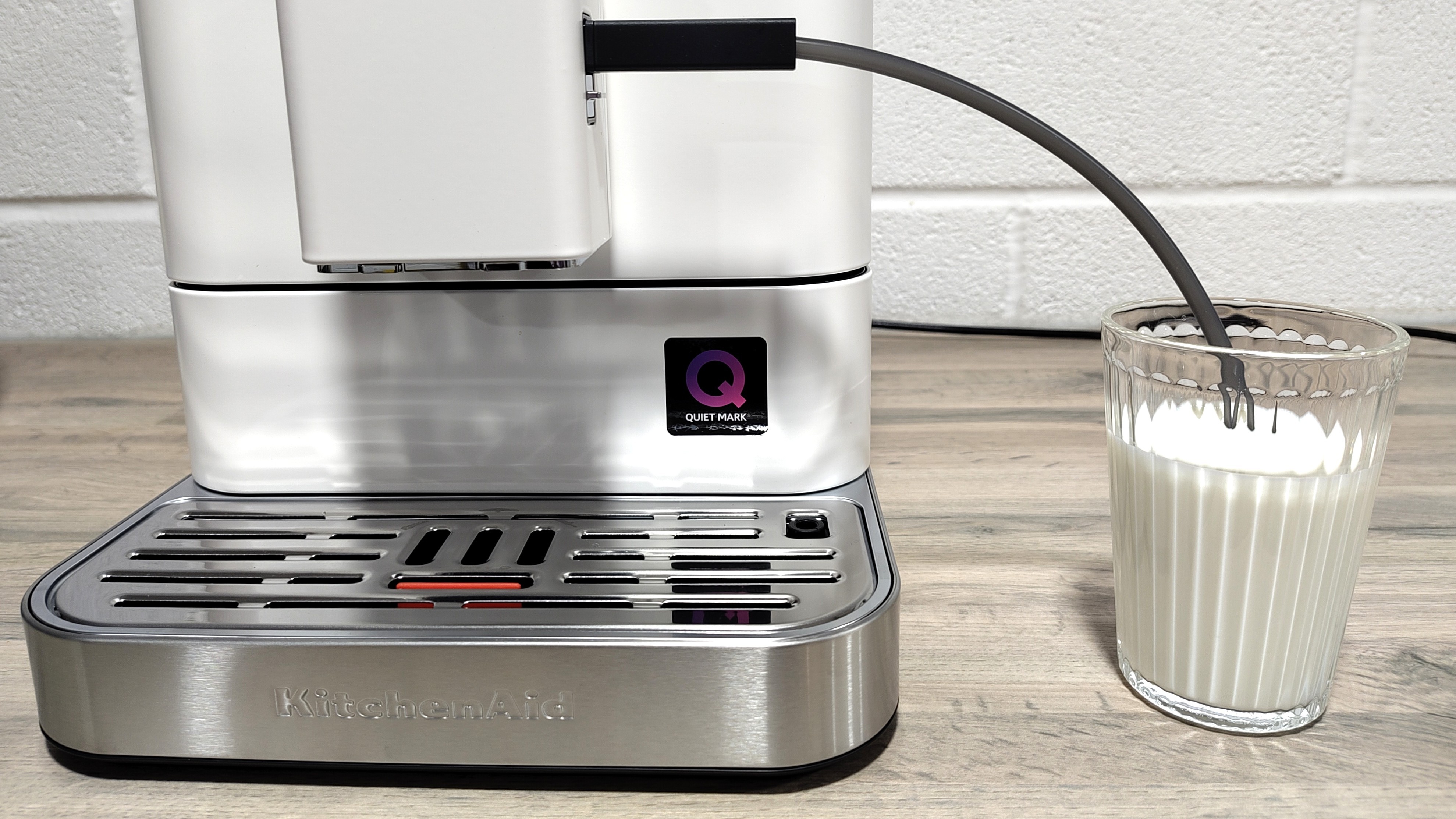 Milk system connected to KitchenAid Fully Automatic Espresso Machine KF6
