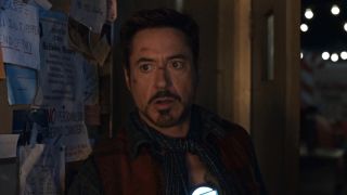 Tony Stark dropping quippy comment in front of Extremis operative Ellen Brandt