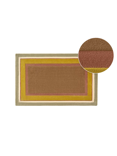 Tan France Maya Area Rug, 5' x 8'
