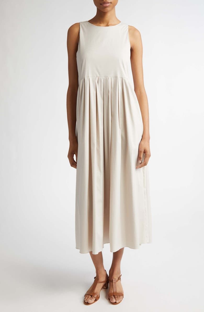 Moira Pleated Sleeveless Dress