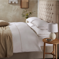 Avignon Natural Pom Pom Duvet Cover | was from £65 now from £32.50 at The White Company