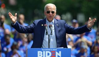 Former Vice President Joe Biden kicks off his 2020 presidential campaign in Philadelphia, May 18, 2019.